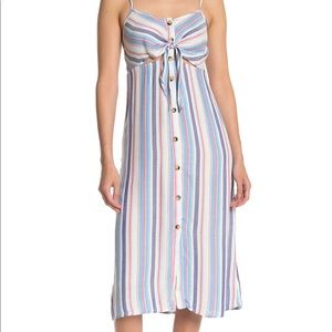 Mimi Chica Tie Front Keyhole Dress